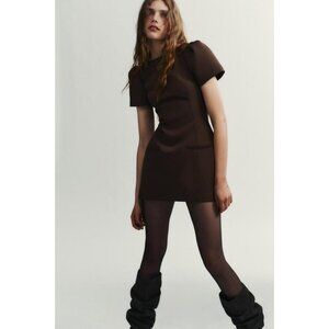 ZARA SHORT PLEATED POCKET DRESS